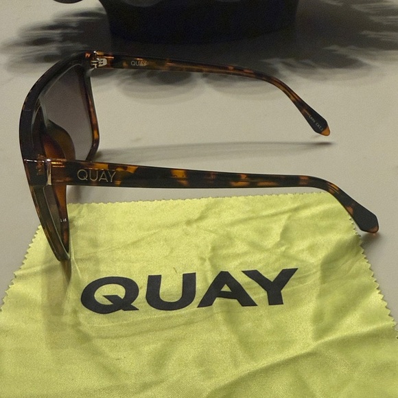 Quay Australia Tortoiseshell Brown Shield Sunglasses